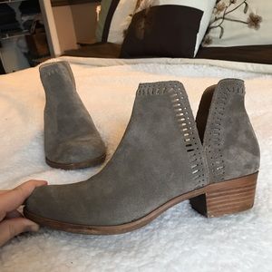 Lucky Brand Suede Booties- Size 9.5